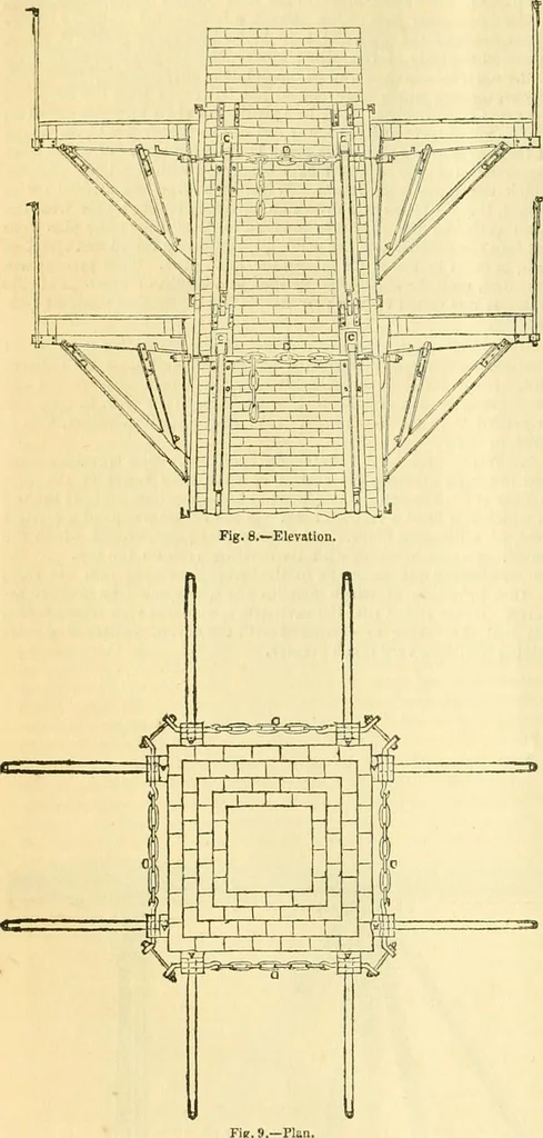 An illustration from The Civil engineer and architect's journal, scientific and railway gazette, 1839, leaf 131