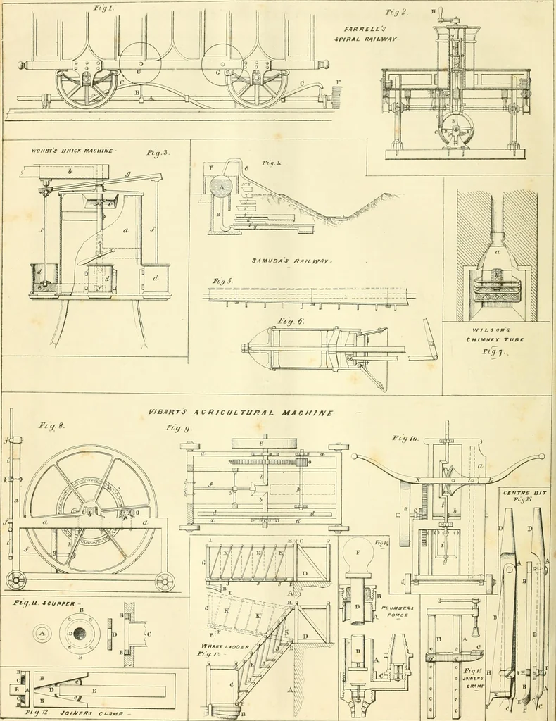 An illustration from The Civil engineer and architect's journal, scientific and railway gazette, 1839, leaf 143