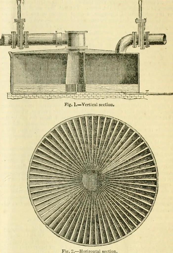 An illustration from The Civil engineer and architect's journal, scientific and railway gazette, 1839, leaf 210