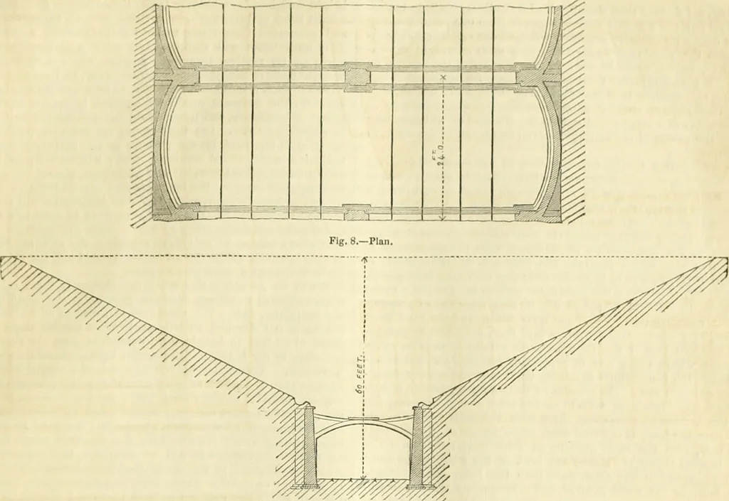 An illustration from The Civil engineer and architect's journal, scientific and railway gazette, 1839, leaf 250
