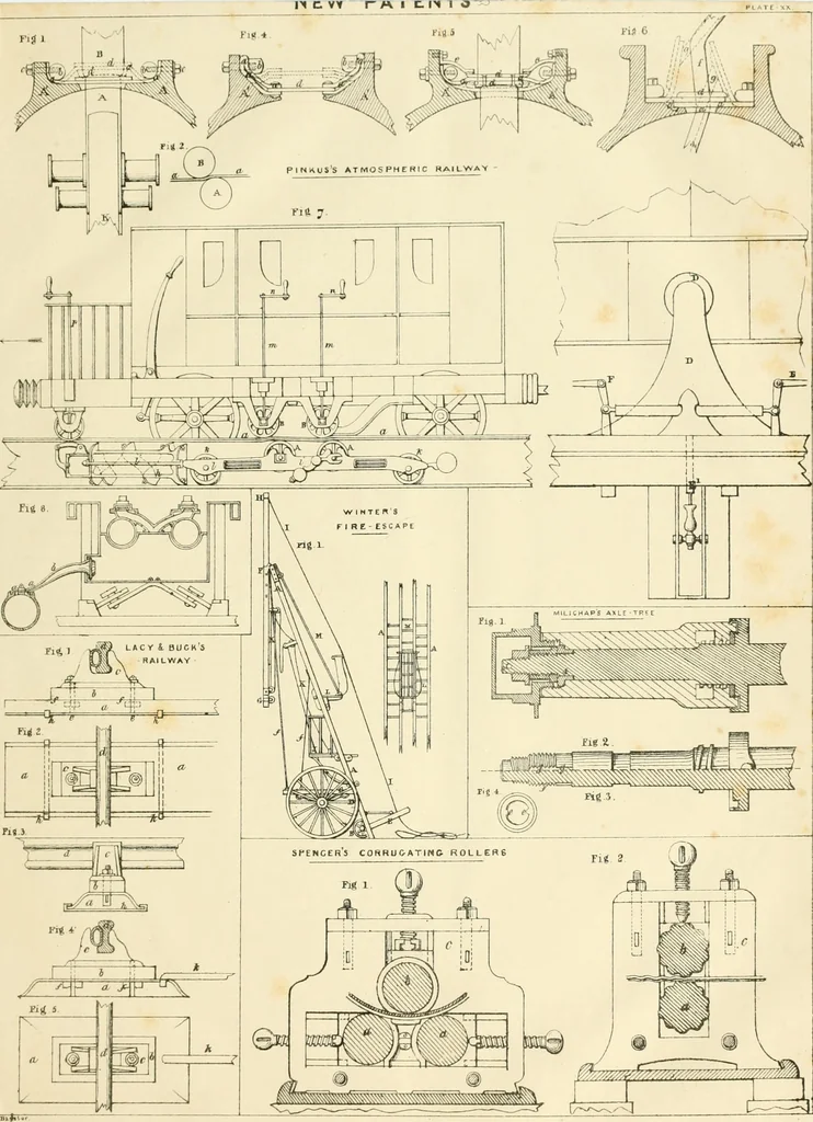 An illustration from The Civil engineer and architect's journal, scientific and railway gazette, 1839, leaf 308