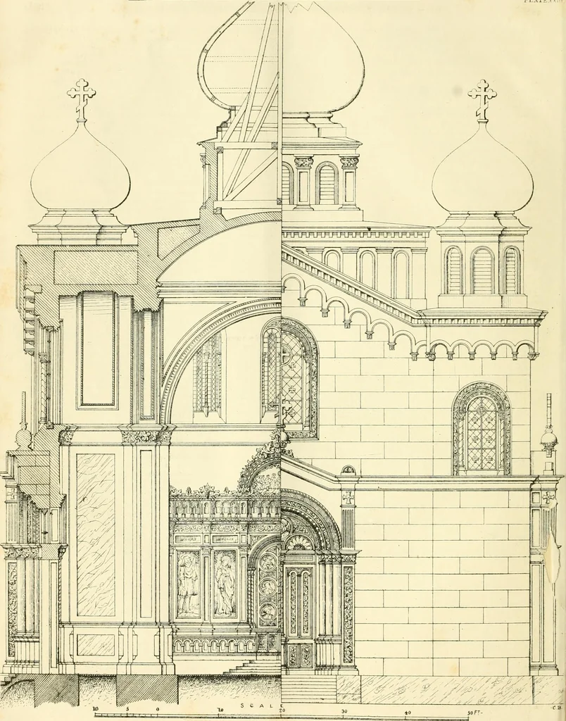 An illustration from The Civil engineer and architect's journal, scientific and railway gazette, 1839, leaf 351