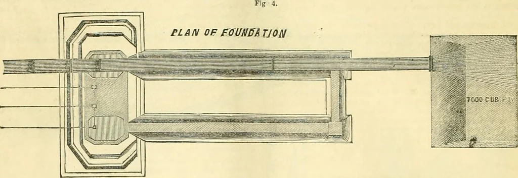 An illustration from The Civil engineer and architect's journal, scientific and railway gazette, 1839, leaf 357