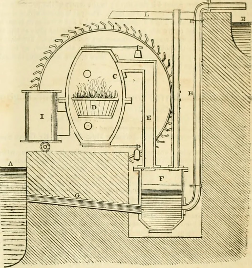 An illustration from The Civil engineer and architect's journal, scientific and railway gazette, 1839, leaf 382