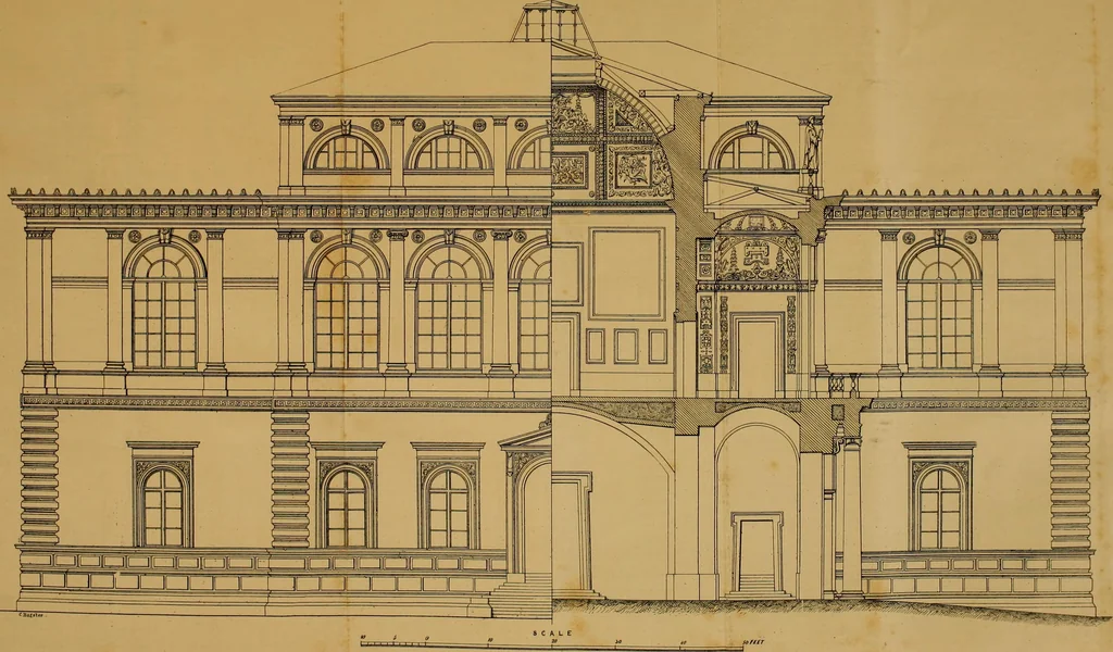 An illustration from The Civil engineer and architect's journal, scientific and railway gazette, 1839, leaf 385