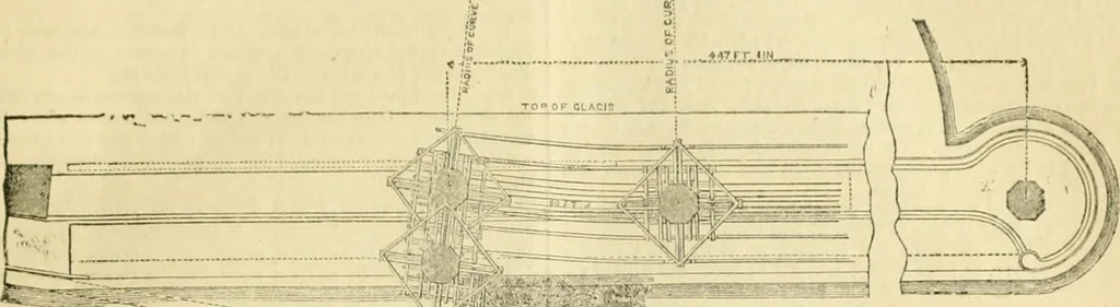 An illustration from The Civil engineer and architect's journal, scientific and railway gazette, 1839, leaf 64