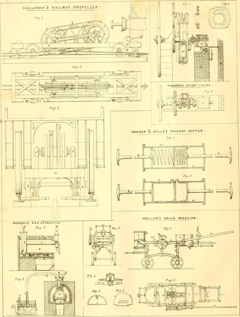 An illustration from The Civil engineer and architect's journal, scientific and railway gazette, 1839, leaf 73