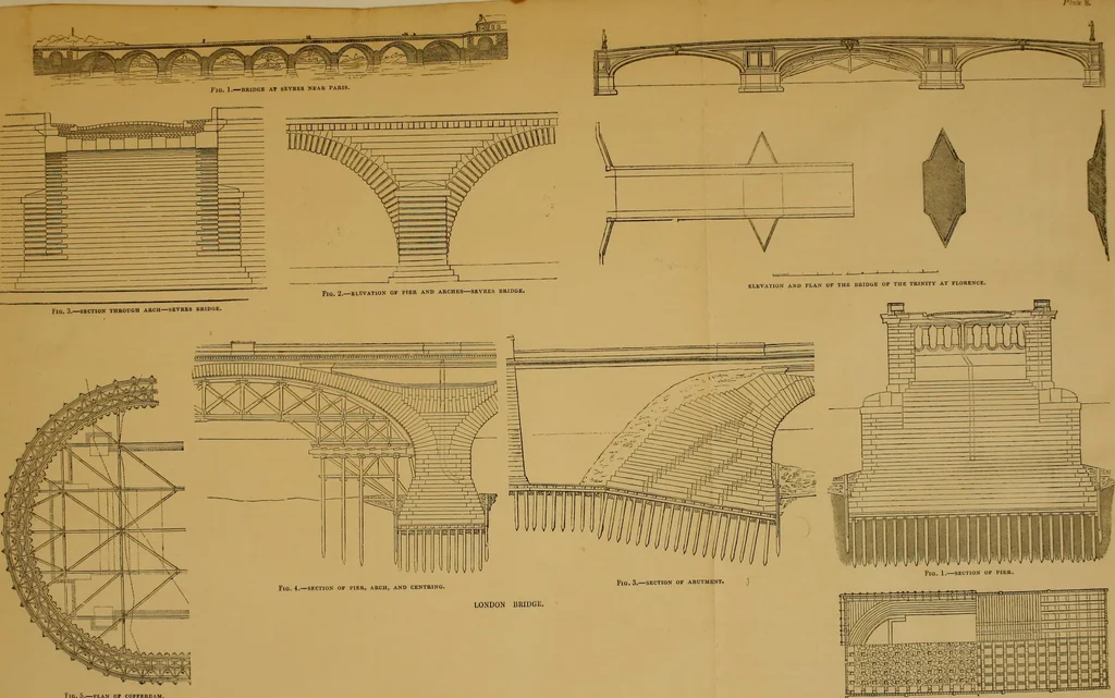 An illustration from The Civil engineer and architect's journal, scientific and railway gazette, 1839, leaf 117