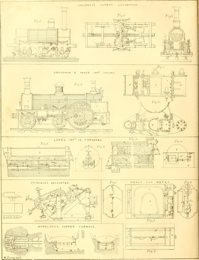 An illustration from The Civil engineer and architect's journal, scientific and railway gazette, 1839, leaf 143