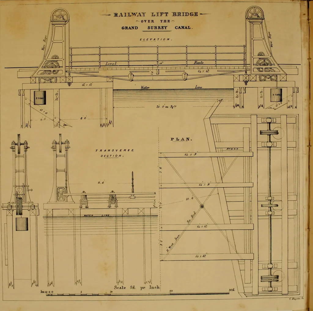 An illustration from The Civil engineer and architect's journal, scientific and railway gazette, 1839, leaf 271