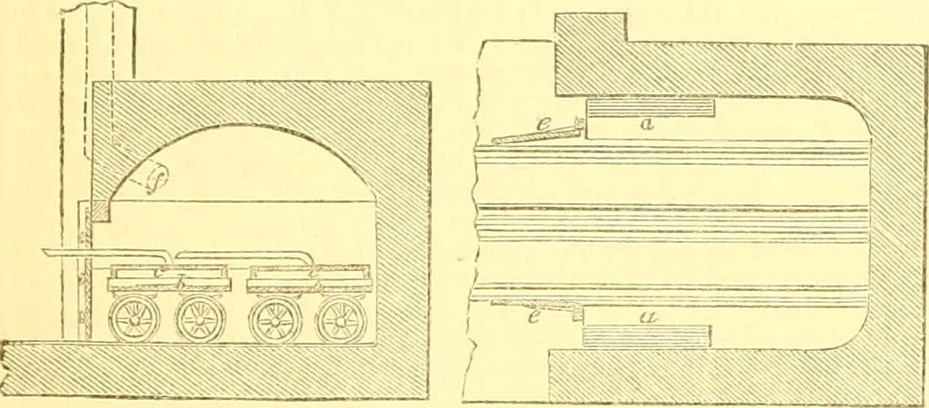 An illustration from The Civil engineer and architect's journal, scientific and railway gazette, 1839, leaf 40