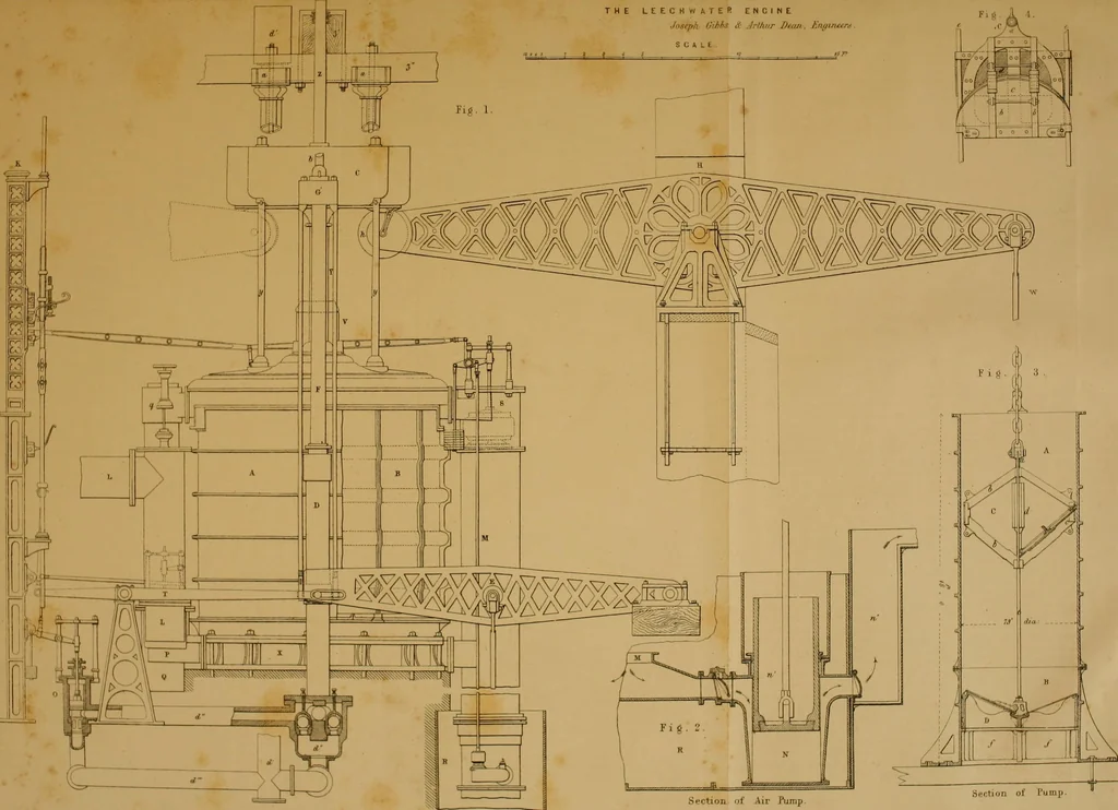 An illustration from The Civil engineer and architect's journal, scientific and railway gazette, 1839, leaf 9