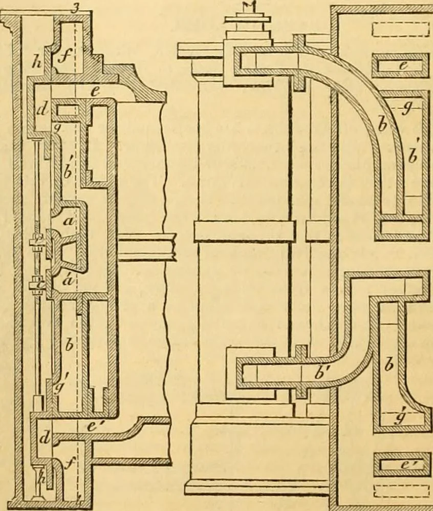 An illustration from The Civil engineer and architect's journal, scientific and railway gazette, 1839, leaf 129