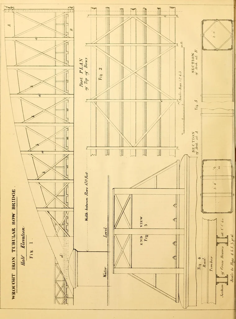 An illustration from The Civil engineer and architect's journal, scientific and railway gazette, 1839, leaf 7