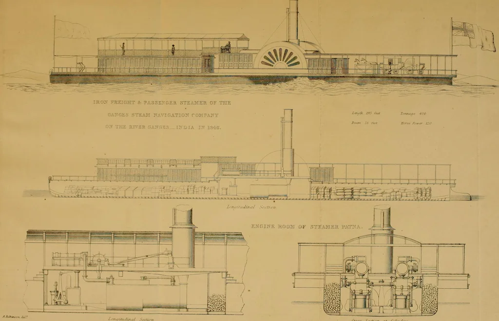An illustration from The Civil engineer and architect's journal, scientific and railway gazette, 1839, leaf 104