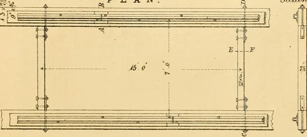 An illustration from The Civil engineer and architect's journal, scientific and railway gazette, 1839, leaf 219