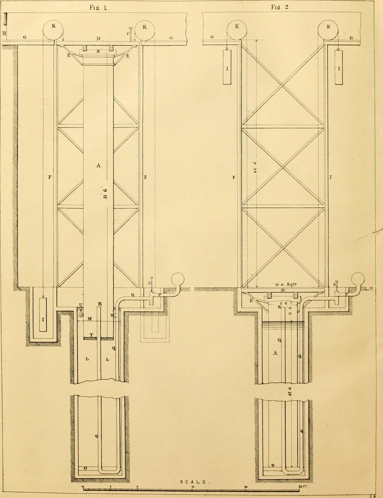 An illustration from The Civil engineer and architect's journal, scientific and railway gazette, 1839, leaf 339