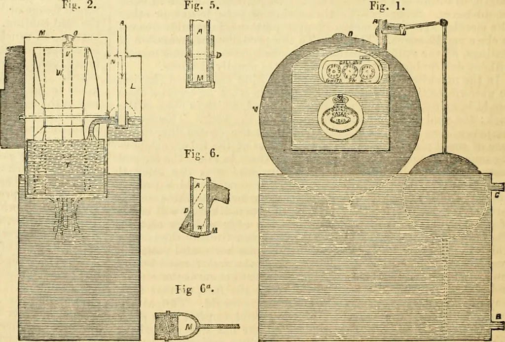 An illustration from The Civil engineer and architect's journal, scientific and railway gazette, 1839, leaf 383