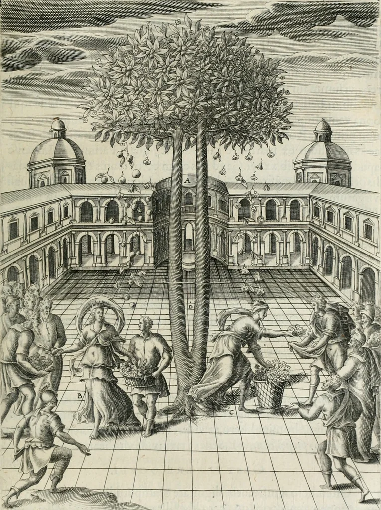 An illustration from Civitas veri sive morvm, 1609, leaf 102