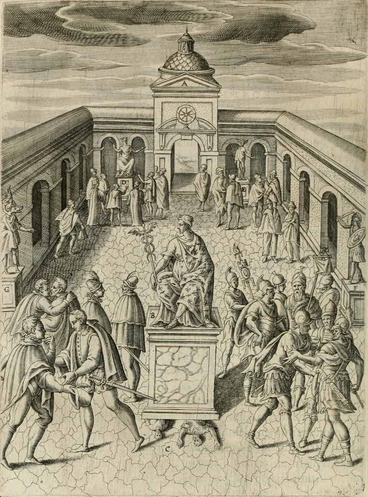 An illustration from Civitas veri sive morvm, 1609, leaf 153