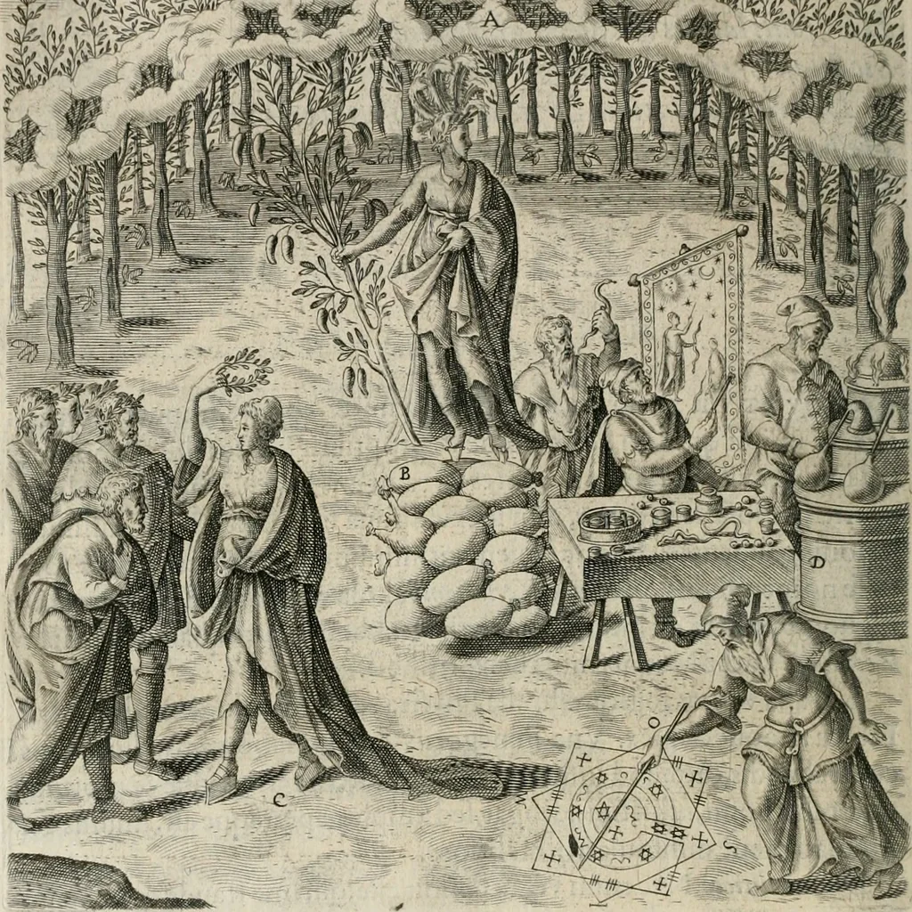 An illustration from Civitas veri sive morvm, 1609, leaf 159