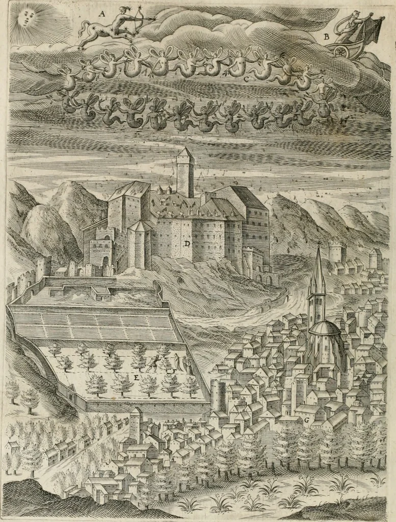An illustration from Civitas veri sive morvm, 1609, leaf 17