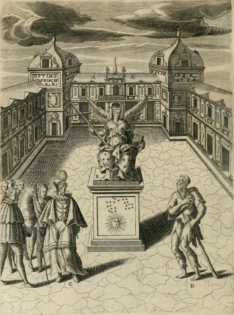 An illustration from Civitas veri sive morvm, 1609, leaf 183