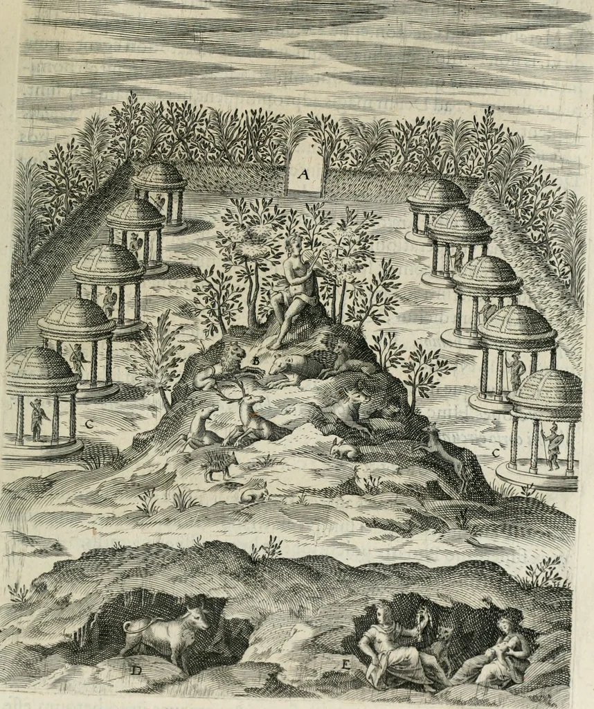 An illustration from Civitas veri sive morvm, 1609, leaf 196