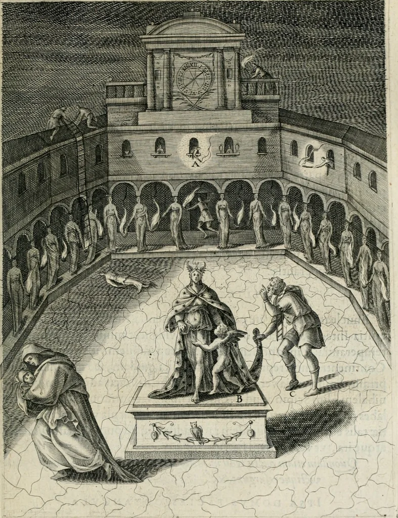 An illustration from Civitas veri sive morvm, 1609, leaf 204