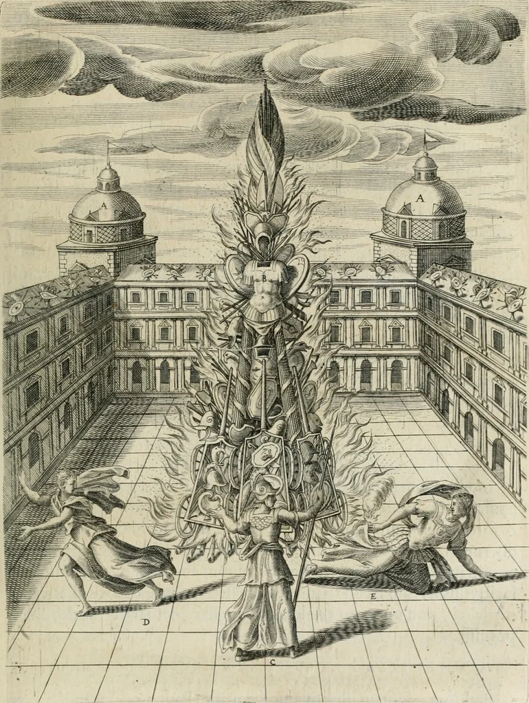 An illustration from Civitas veri sive morvm, 1609, leaf 64