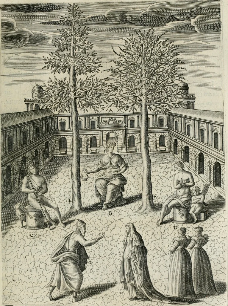 An illustration from Civitas veri sive morvm, 1609, leaf 80