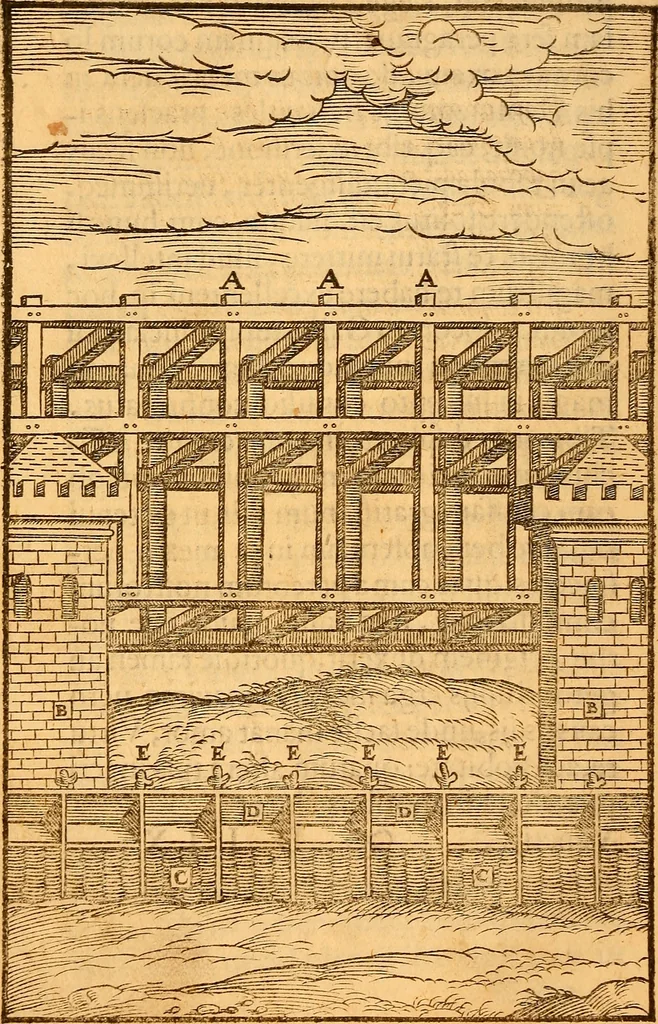 An illustration from C. Ivlii Caesaris, 1575, leaf 33