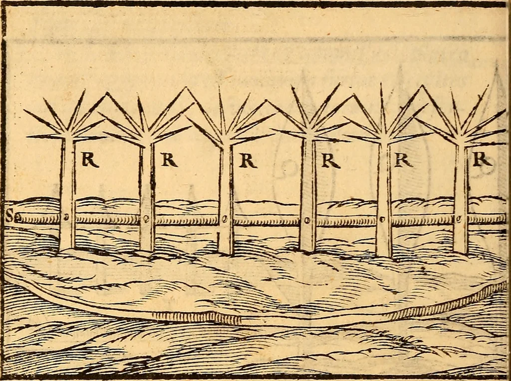 An illustration from C. Ivlii Caesaris, 1575, leaf 55