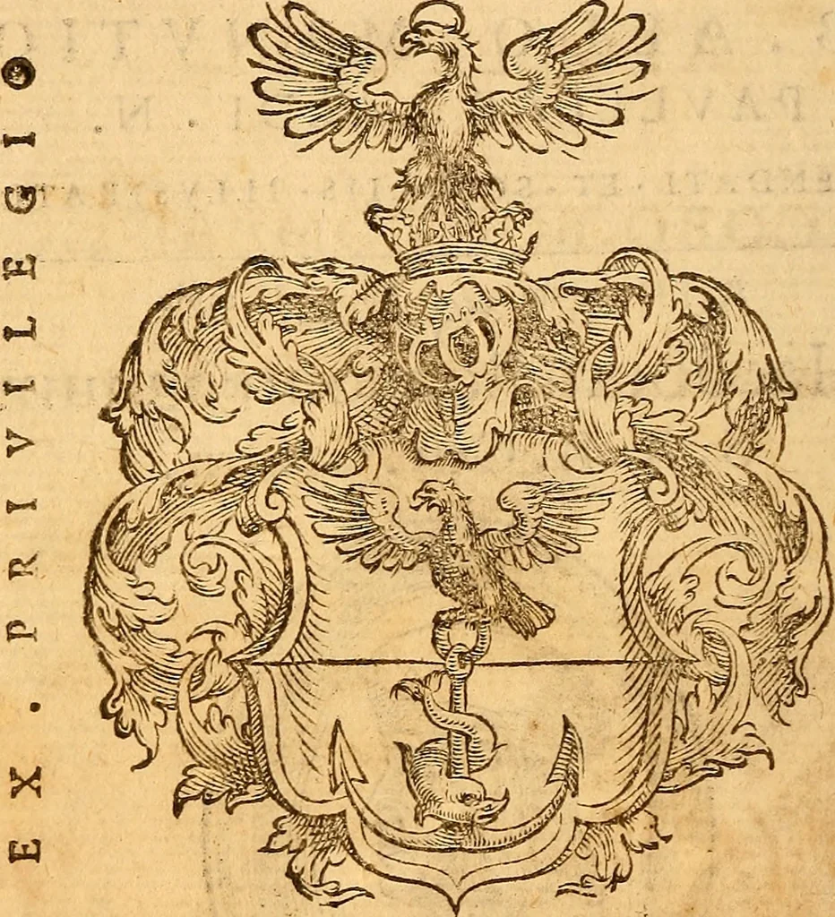 An illustration from C. Ivlii Caesaris, 1575, leaf 7