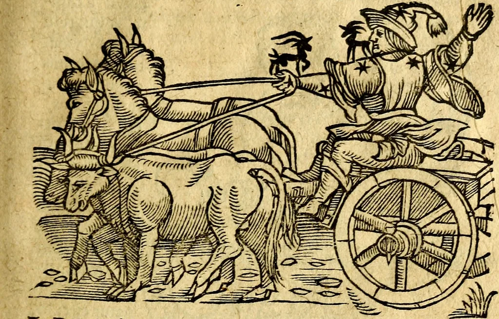 An illustration from C. Ivlii Hygini, Avgvsti liberti, Fabvlarvm liber ... Eivsdem Poeticon astronomicon libri quatuor. Quibus accessererunt similis argumenti, Palæphati De fabulosis narrationibus liber I. F. Fvlgentii Placiadis ... Mythologiarum libri III. Eivsdem De vocum antiquarum interpretatione liber I. Phornvti De natura deorum, siue Poëticarum fabularum allegoriis, speculatio. Albrici ... De deorum imaginibus liber. Arati fragmentum, Germanico Cæsare interprete. Eivsdem Phænomena græcè, cu interpretatione latina. Apollodori Biblioth. siue De decorum origine. Lilii. G. Gyraldi. De musis syntagnia. Index rerum sententiarum, & fabularum ... copiosissimus, 1578, leaf 182