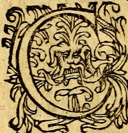 An illustration from C. Ivlii Hygini, Avgvsti liberti, Fabvlarvm liber ... Eivsdem Poeticon astronomicon libri quatuor. Quibus accessererunt similis argumenti, Palæphati De fabulosis narrationibus liber I. F. Fvlgentii Placiadis ... Mythologiarum libri III. Eivsdem De vocum antiquarum interpretatione liber I. Phornvti De natura deorum, siue Poëticarum fabularum allegoriis, speculatio. Albrici ... De deorum imaginibus liber. Arati fragmentum, Germanico Cæsare interprete. Eivsdem Phænomena græcè, cu interpretatione latina. Apollodori Biblioth. siue De decorum origine. Lilii. G. Gyraldi. De musis syntagnia. Index rerum sententiarum, & fabularum ... copiosissimus, 1578, leaf 7