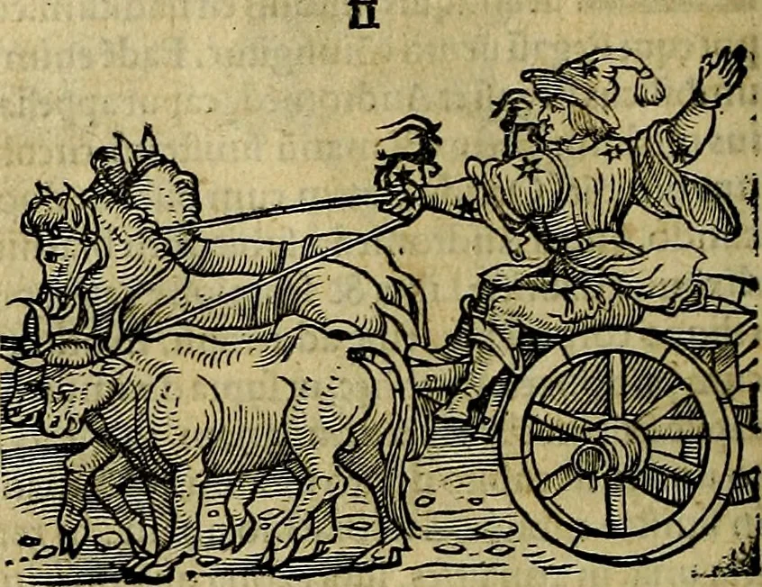 An illustration from C. Ivlii Hygini, Avgvsti liberti, Fabvlarvm liber ... antehac nunquam excusus. Evisdem Poeticon astronomicon libri quatuor. Quibus accesserunt similis agrumenti, Palaephati De fabulosis narrationibus, liber I. F. Fvlgentii Placiadis ... Mythologiarum libri III. Eivsdem De uocum antiquarum interpretatione, liber I. Arati Phainomenon fragmentum, Germanico Caesare interprete. Eivsdem Phaenomena Graece, cum interpretatione latina Procli De sphaera libellus, Graece & Latine. Index rerum & fabularum .., 1535, leaf 119