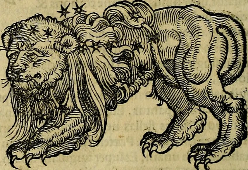 An illustration from C. Ivlii Hygini, Avgvsti liberti, Fabvlarvm liber ... antehac nunquam excusus. Evisdem Poeticon astronomicon libri quatuor. Quibus accesserunt similis agrumenti, Palaephati De fabulosis narrationibus, liber I. F. Fvlgentii Placiadis ... Mythologiarum libri III. Eivsdem De uocum antiquarum interpretatione, liber I. Arati Phainomenon fragmentum, Germanico Caesare interprete. Eivsdem Phaenomena Graece, cum interpretatione latina Procli De sphaera libellus, Graece & Latine. Index rerum & fabularum .., 1535, leaf 123