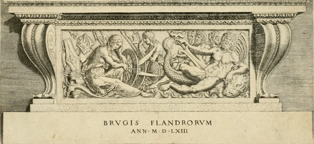 An illustration from C. Ivlivs Caesar, sive, Historiae imperatorvm Caesarvmqve romanorvm ex antiqvis nvmismatibvs restitvtae liber primvs : acessit C. Ivlii Caesaris vita et res gestae, 1563, leaf 4