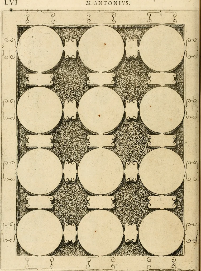 An illustration from C. Ivlivs Caesar, sive, Historiae imperatorvm Caesarvmqve romanorvm ex antiqvis nvmismatibvs restitvtae liber primvs : acessit C. Ivlii Caesaris vita et res gestae, 1563, leaf 93
