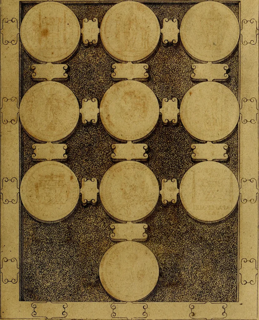 An illustration from C. Ivlivs Caesar : sive Historiae imperatorvm Caesarvmqve romanorvm ex antiqvis nvmismatibvs restitvtae liber primvs; accessit C. Ivlii Caesaris vita et res gestae, 1563, leaf 74