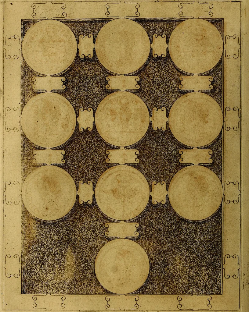 An illustration from C. Ivlivs Caesar : sive Historiae imperatorvm Caesarvmqve romanorvm ex antiqvis nvmismatibvs restitvtae liber primvs; accessit C. Ivlii Caesaris vita et res gestae, 1563, leaf 81