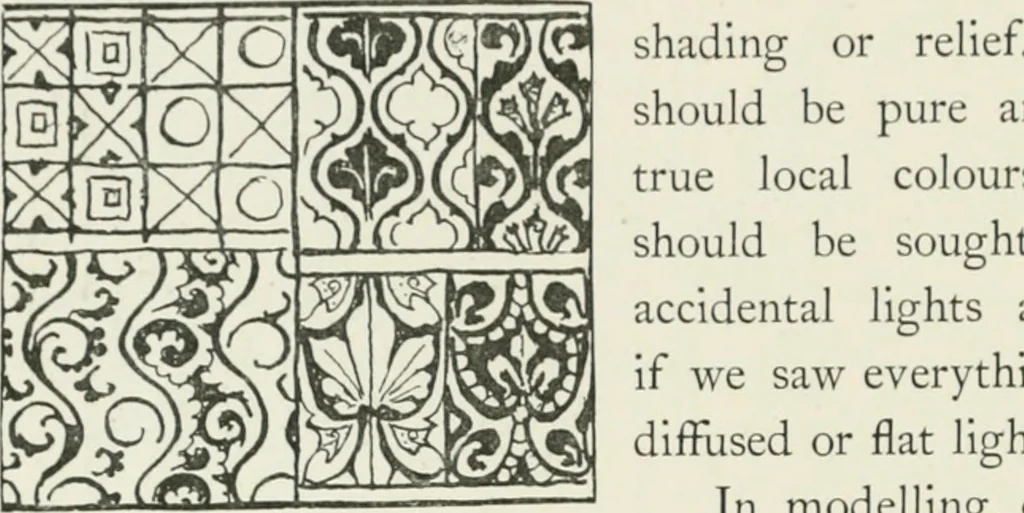 An illustration from The claims of decorative art, 1892, leaf 111