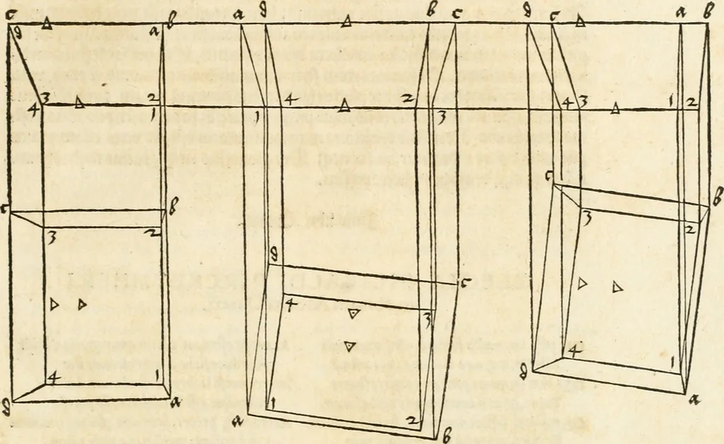 An illustration from Clariss[imi] pictoris et geometræ Alberti Dureri, De varietate figurarum et flexuris partium ac gestib[um] imaginum, : libri duo, cqui priorib[us] De symmetria quondam editis, nunc primum in latinum conversi accesserunt, 1534, leaf 110