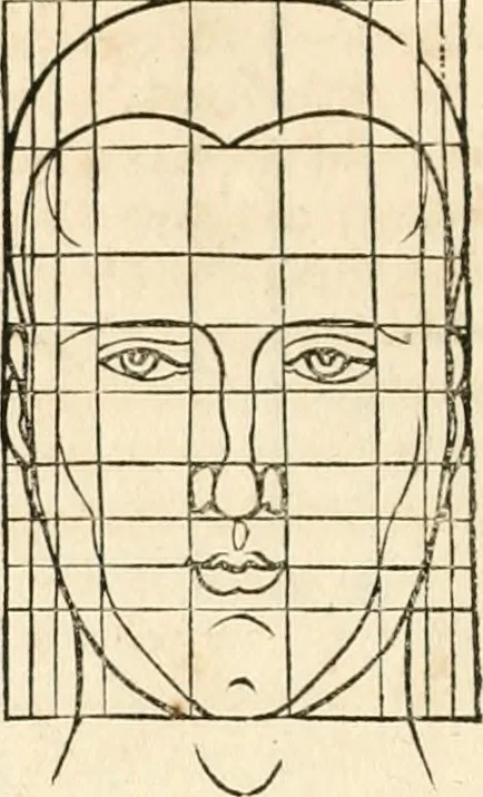 An illustration from Clariss[imi] pictoris et geometræ Alberti Dureri, De varietate figurarum et flexuris partium ac gestib[um] imaginum, : libri duo, cqui priorib[us] De symmetria quondam editis, nunc primum in latinum conversi accesserunt, 1534, leaf 21