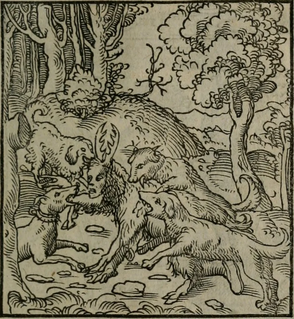 An illustration from Clarissimi Viri D. Andreae Alciati Emblematum libellus : vigilanter recognitus, & ab ipso iam authore locupletatus, 1542, leaf 100