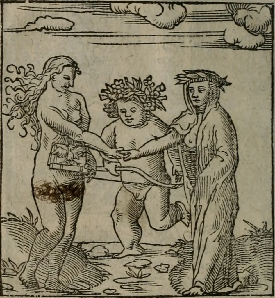 An illustration from Clarissimi Viri D. Andreae Alciati Emblematum libellus : vigilanter recognitus, & ab ipso iam authore locupletatus, 1542, leaf 101
