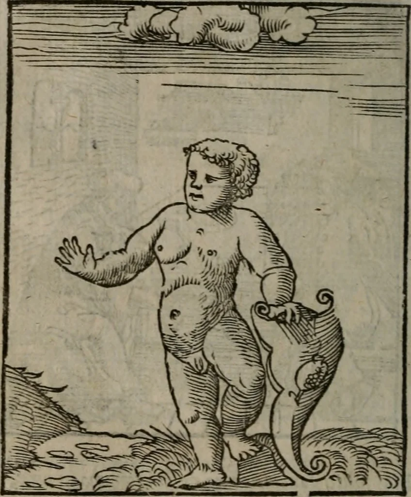 An illustration from Clarissimi Viri D. Andreae Alciati Emblematum libellus : vigilanter recognitus, & ab ipso iam authore locupletatus, 1542, leaf 103
