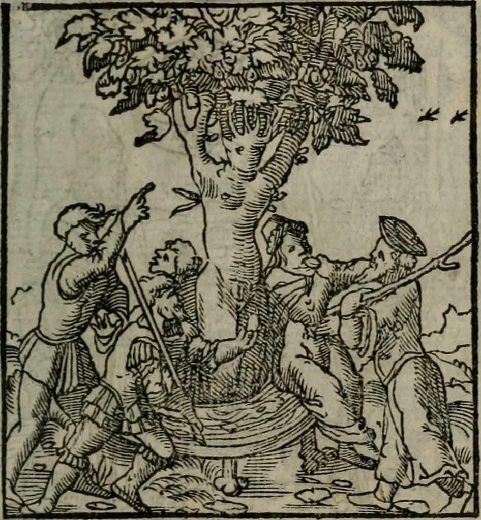 An illustration from Clarissimi Viri D. Andreae Alciati Emblematum libellus : vigilanter recognitus, & ab ipso iam authore locupletatus, 1542, leaf 116