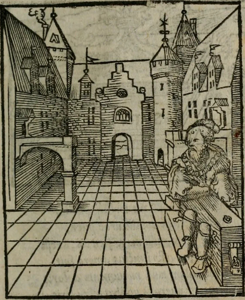 An illustration from Clarissimi Viri D. Andreae Alciati Emblematum libellus : vigilanter recognitus, & ab ipso iam authore locupletatus, 1542, leaf 118